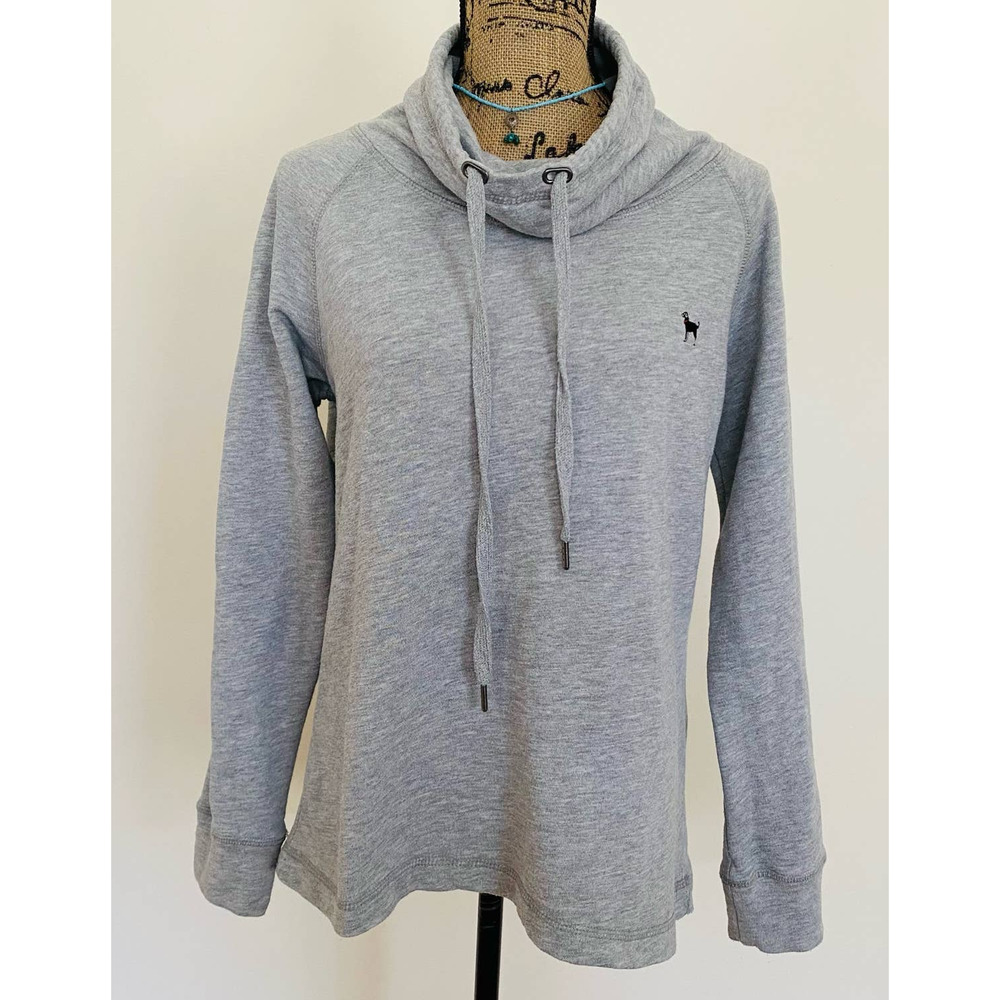 The Black Dog Womens Cotton Sweatshirt Cowl Neck Martha's Vineyard Size Small